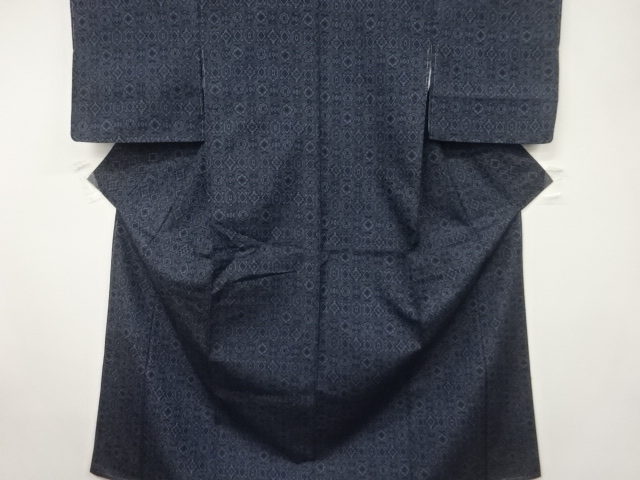JAPANESE KIMONO / NISHIJIN DENSHO TSUMUGI / WOVEN KIKKO WITH FLOWER